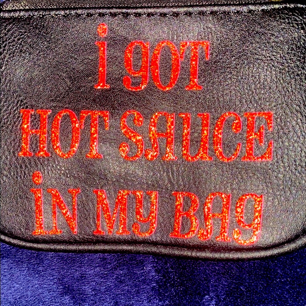 Black Pouch with Red Text - Picture 5 of 5